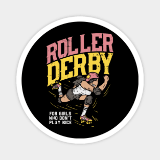 Roller Derby Tshirt Roller-Skating Gift Magnet